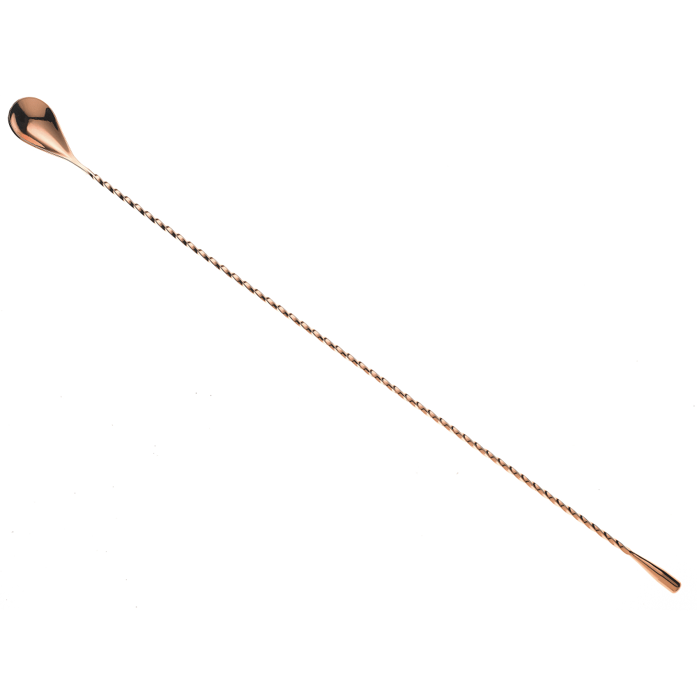 Barfly 19 5/8" Bar Spoon w/ Weighted Teardrop End, Copper (M37014CP)