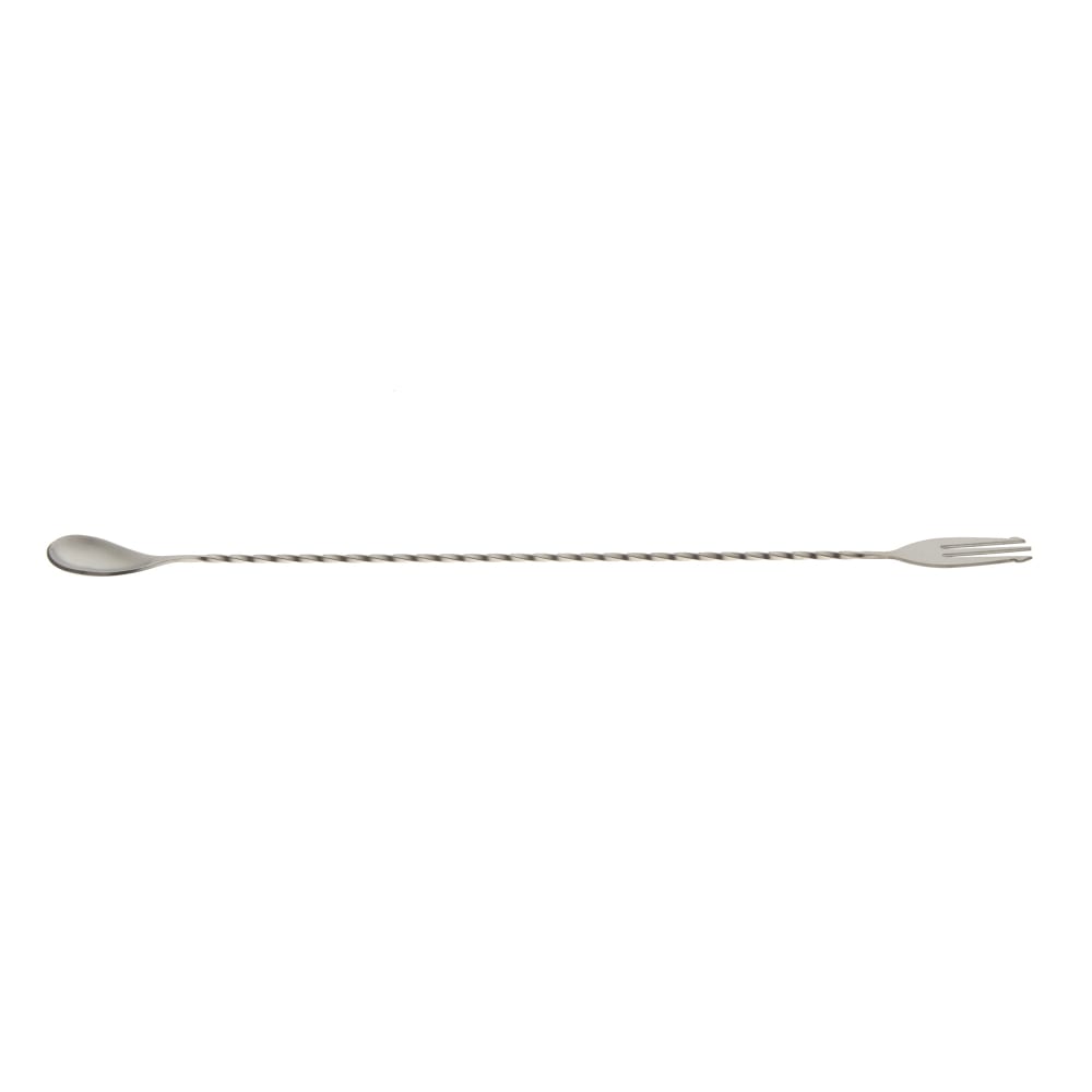 Barfly 15 3/4" Bar Spoon w/ Fork End, Stainless (M37016)