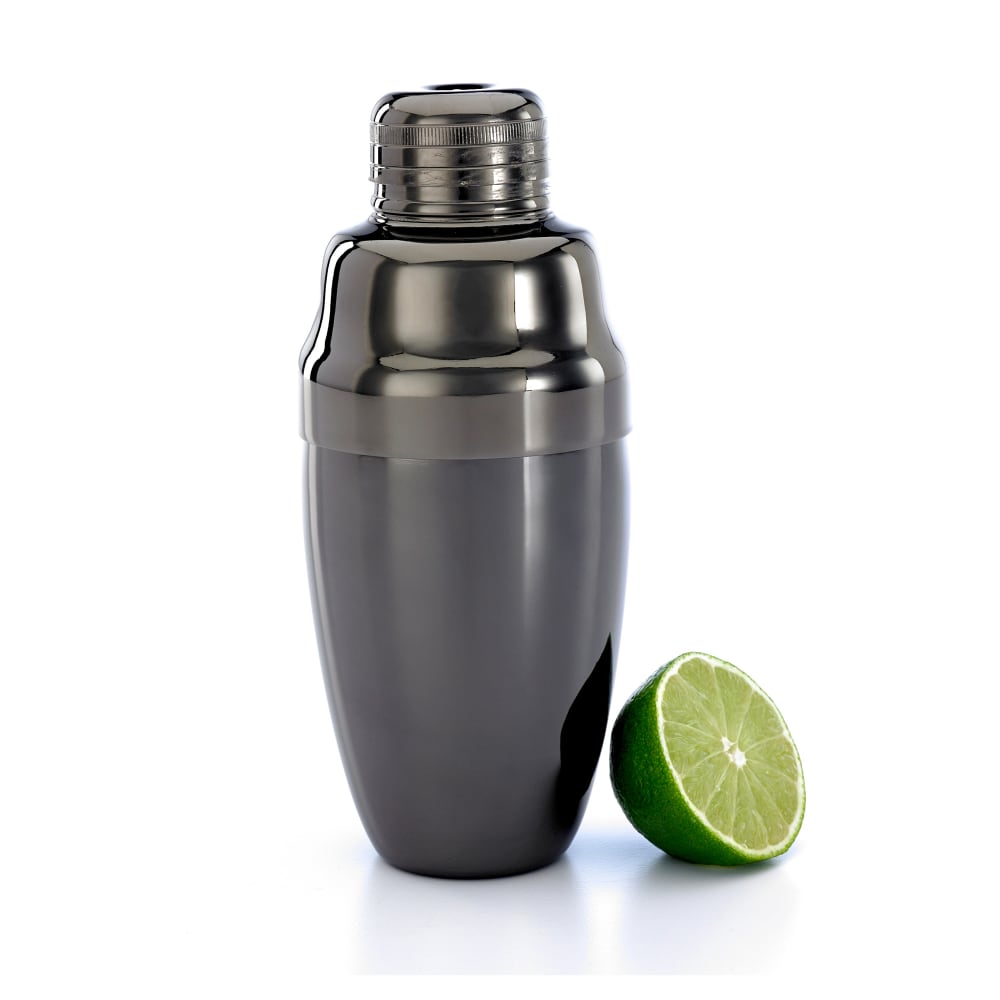 Barfly 18 oz Stainless Steel Cocktail Shaker Set, Gun Metal Black (M37038BK)