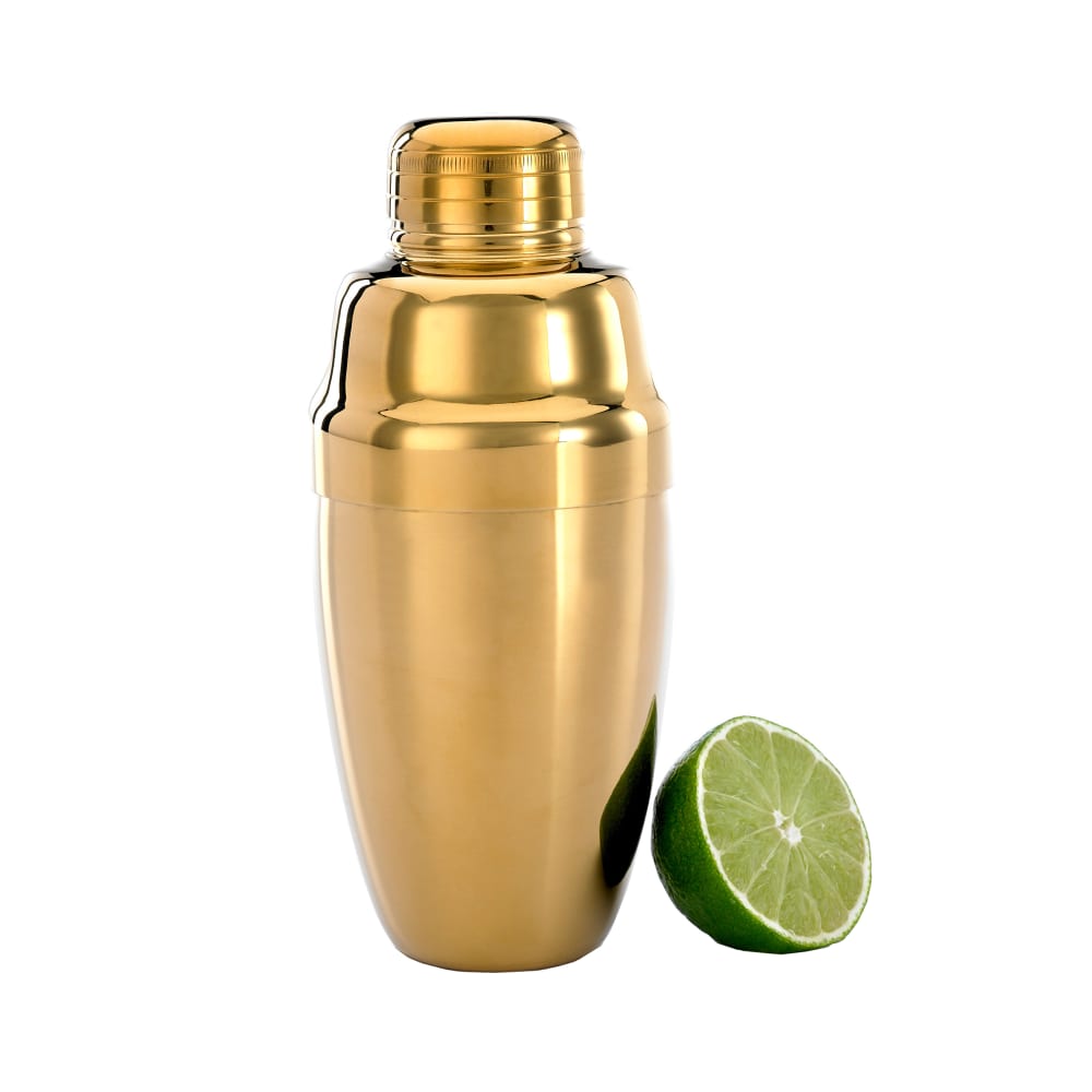 Barfly 18 oz Stainless Steel Cocktail Shaker Set, Gold (M37038GD)
