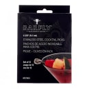 Barfly 4 3/8" Cocktail Pick w/ Skull Top, Stainless (M37064) thumbnail 4