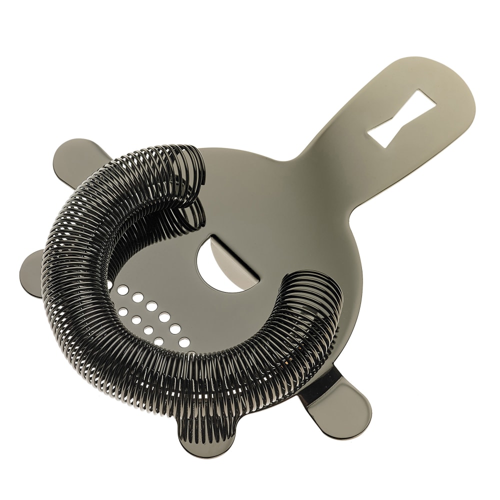 Barfly 4 Prong Bar Strainer - Stainless Steel, Gun Metal Black (M37071BK)