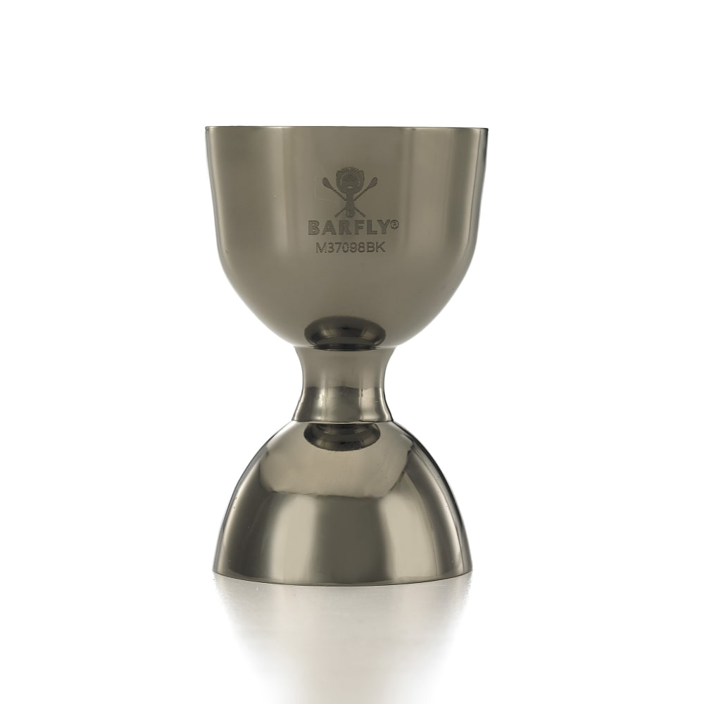 Barfly Straight Rim Jigger - 25 ml & 50 ml, Gun Metal Black (M37098BK)