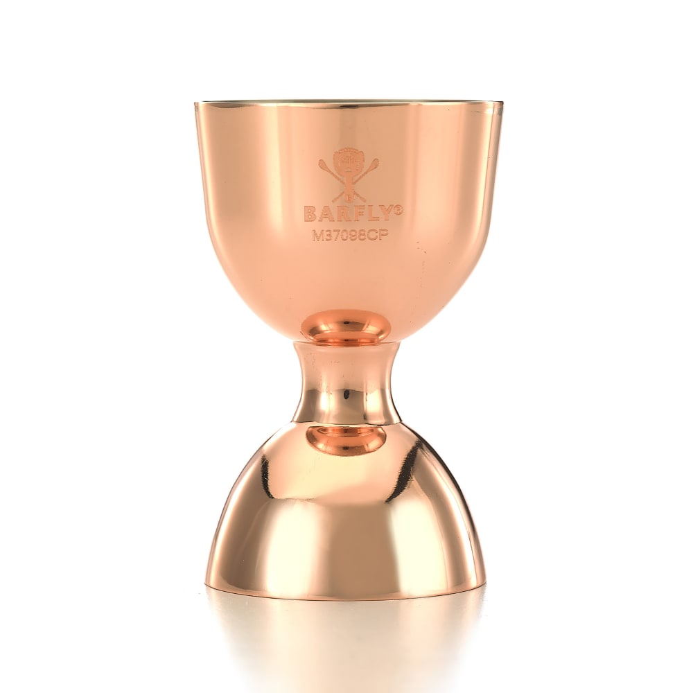 Barfly Straight Rim Jigger - 25 ml & 50 ml, Copper (M37098CP)