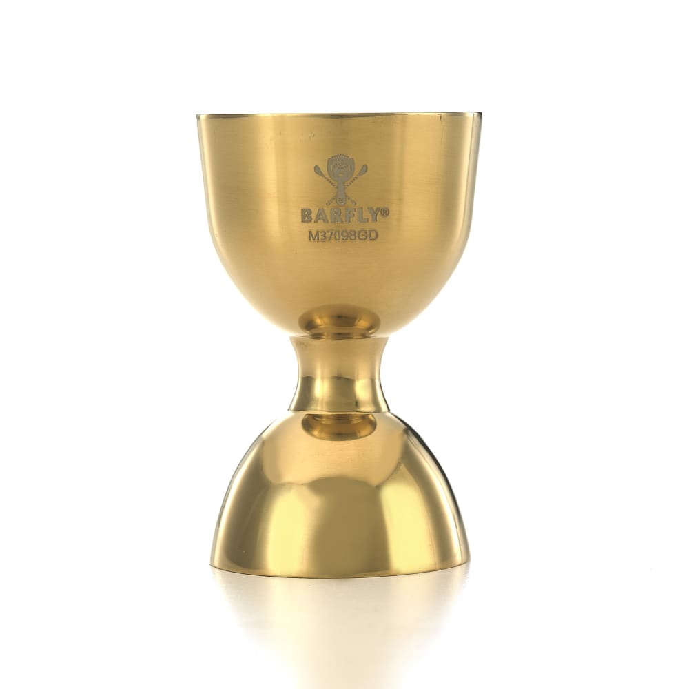 Barfly Straight Rim Jigger - 25 ml & 50 ml, Gold (M37098GD)