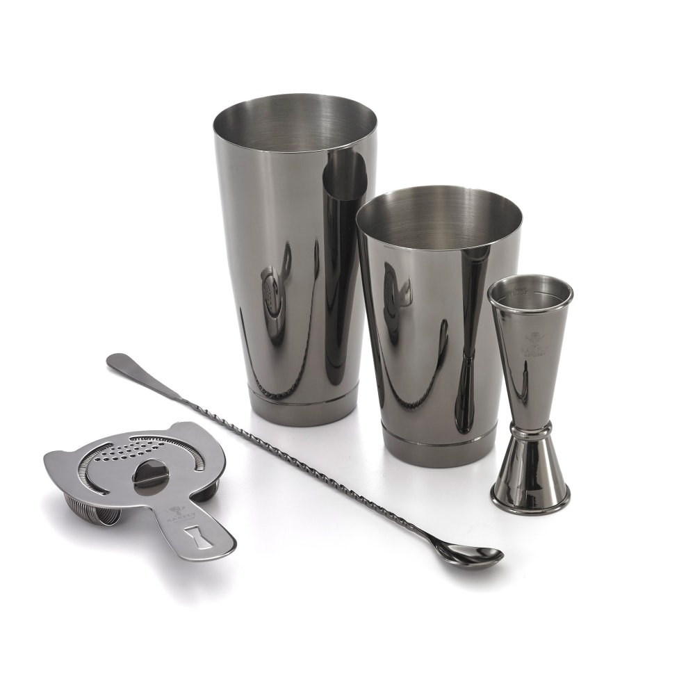 Barfly 5-Piece Cocktail Shaker Set - Gun Metal Black (M37101BK)