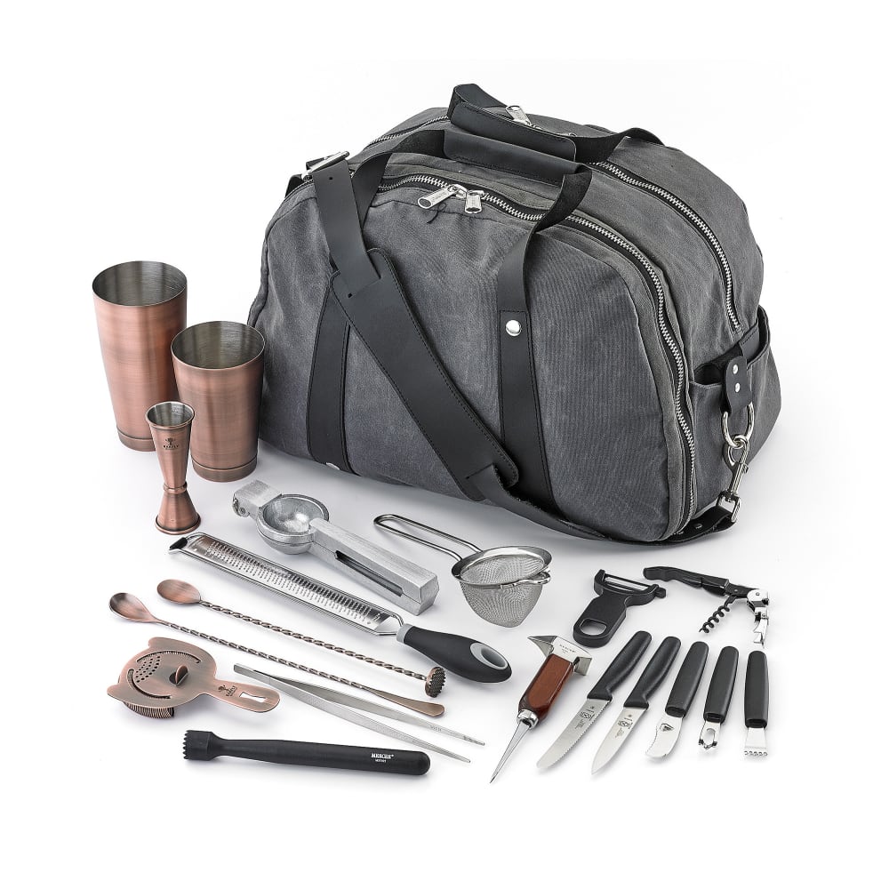 Barfly 18-Piece Cocktail Mixing Set - Antique Copper (M37103ACP)