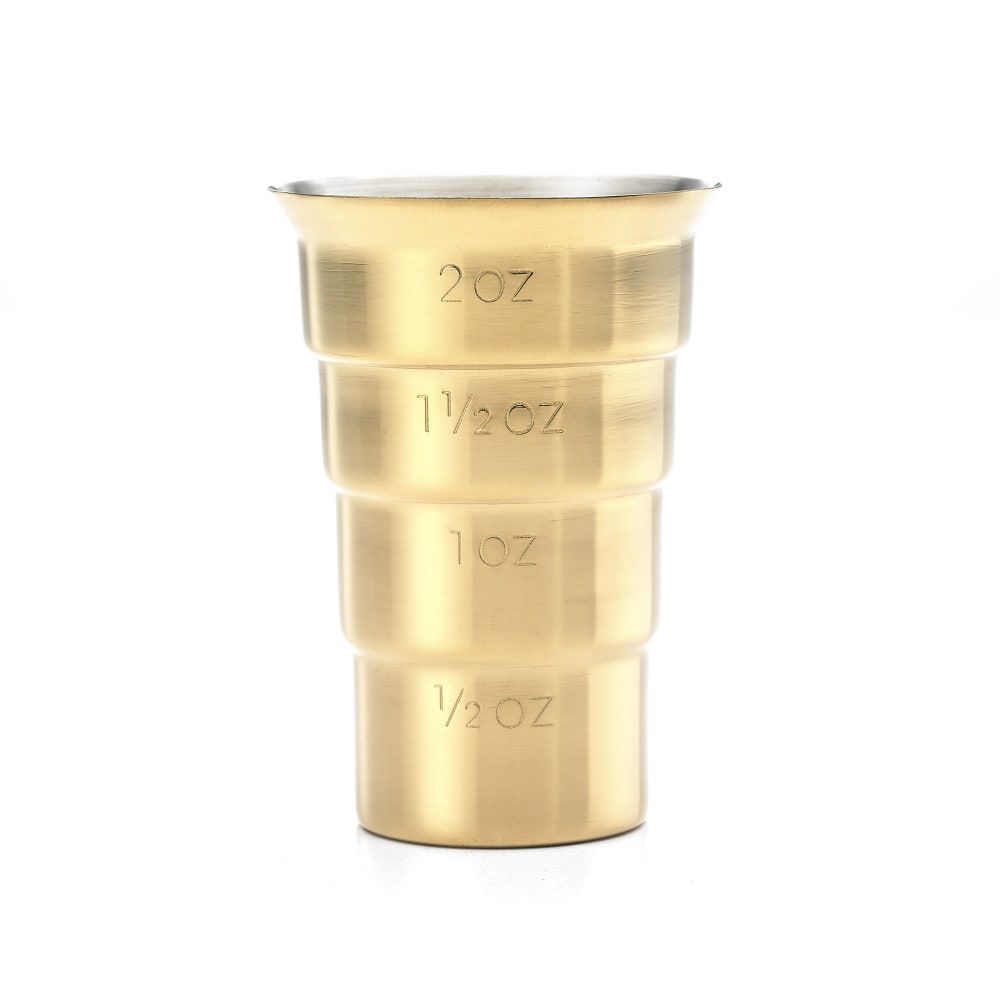 Barfly 2 oz Stepped Jigger, Gold (M37109GD)