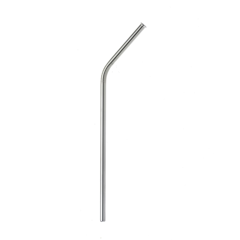 Barfly 8 1/2" Curved Metal Straw - Stainless Steel, Mirror Finish (M37111)