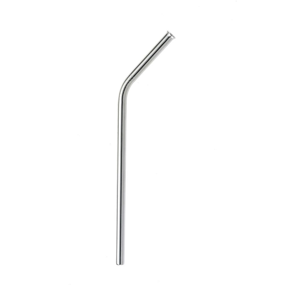 Barfly 8 1/2" Curved Metal Straw - Stainless Steel, Mirror Finish (M37113)