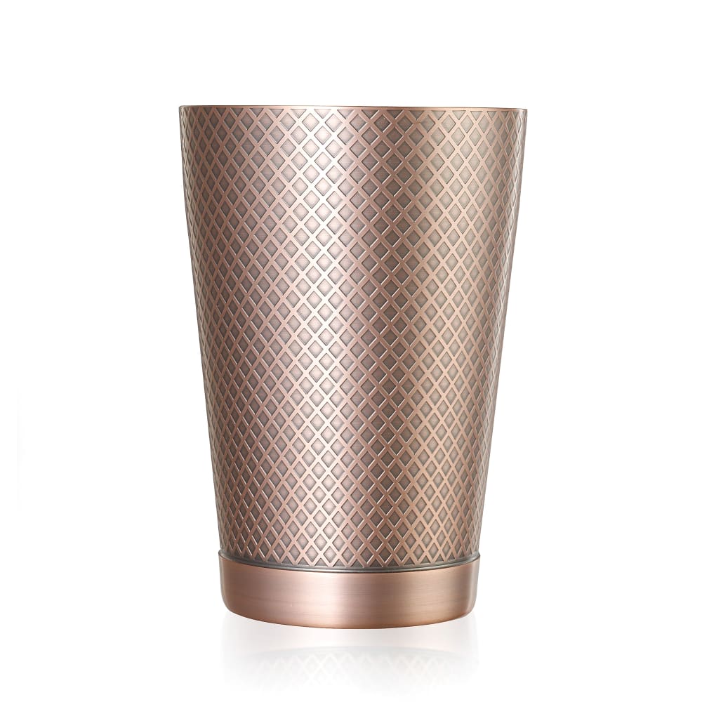 Barfly 18 oz Diamond Lattice Stainless Bar Cocktail Shaker, Antique Copper (M37198ACP)