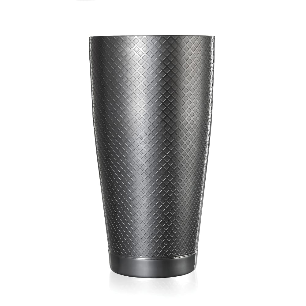 Barfly 28 oz Diamond Lattice Stainless Bar Cocktail Shaker, Gun Metal Black (M37199BK)