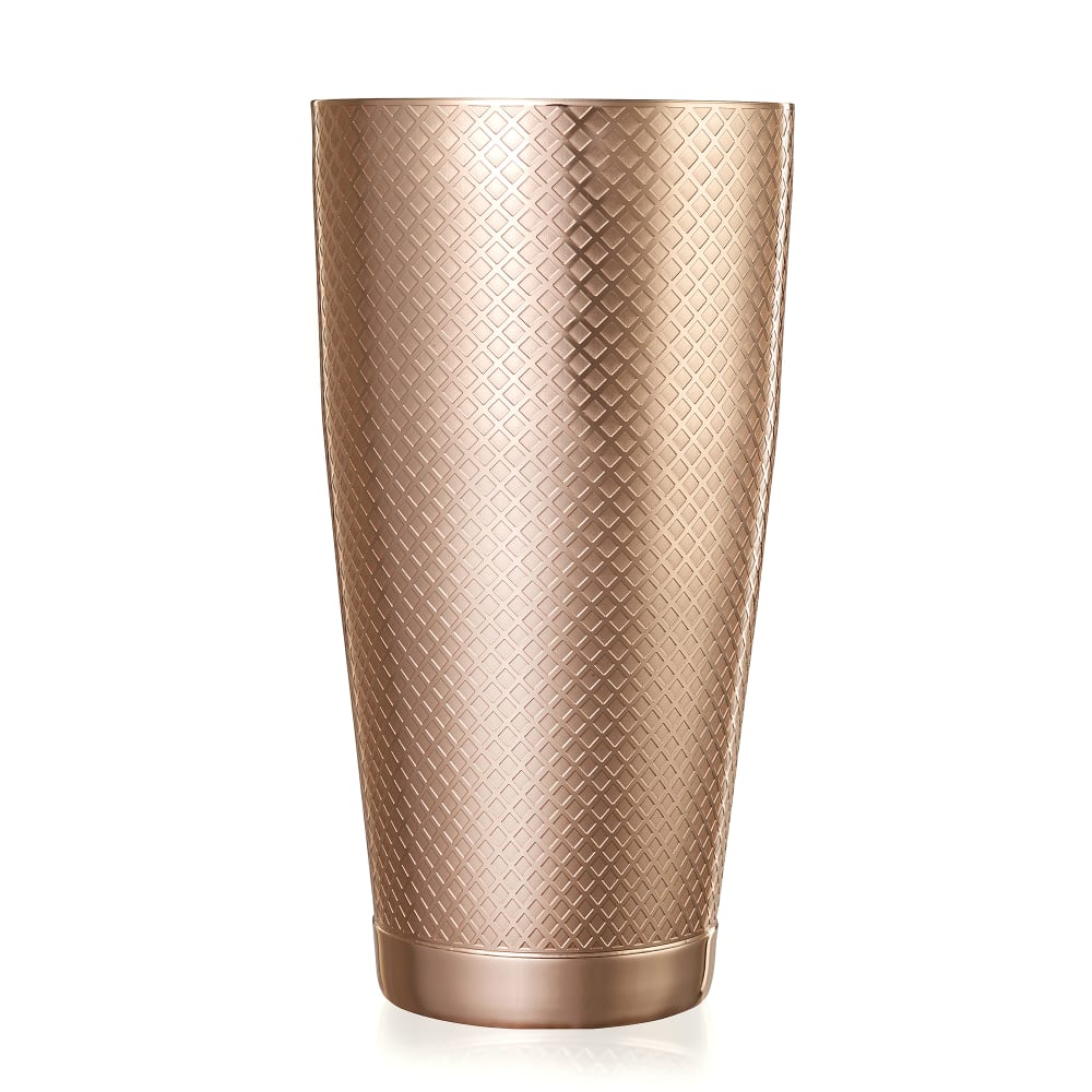 Barfly 28 oz Diamond Lattice Stainless Bar Cocktail Shaker, Copper (M37199CP)
