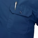 Mercer Culinary M60250NB3X Metro Edge® Brewer Work Shirt w/ Short Sleeves - Poly/Cotton, Navy Blue, 3X thumbnail 3