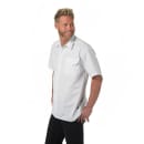 Mercer Culinary M60250WH1X Metro Edge® Brewer Work Shirt w/ Short Sleeves - Poly/Cotton, White, X-Large thumbnail 5