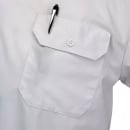 Mercer Culinary M60250WH2X Metro Edge® Brewer Work Shirt w/ Short Sleeves - Poly/Cotton, White, 2X thumbnail 3