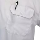 Mercer Culinary M60250WHXS Metro Edge® Brewer Work Shirt w/ Short Sleeves - Poly/Cotton, White, X-Small thumbnail 3
