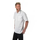 Mercer Culinary M60250WHXS Metro Edge® Brewer Work Shirt w/ Short Sleeves - Poly/Cotton, White, X-Small thumbnail 5