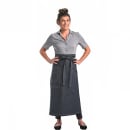 Mercer Culinary M63201DEN 2 Pocket Bistro Apron - 33 3/4" x 32", Cotton, Indigo thumbnail 3
