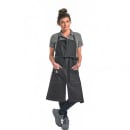 Mercer Culinary M63203BKD Full Length Bib Apron w/ (2) Pockets - 30" x 34", Cotton, Black thumbnail 3