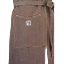 Mercer Culinary M63203BRN Full Length Bib Apron w/ (2) Pockets - 30" x 34", Cotton, Brown thumbnail 2