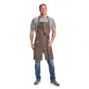 Mercer Culinary M63203BRN Full Length Bib Apron w/ (2) Pockets - 30" x 34", Cotton, Brown thumbnail 4