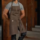 Mercer Culinary M63203BRN Full Length Bib Apron w/ (2) Pockets - 30" x 34", Cotton, Brown thumbnail 5