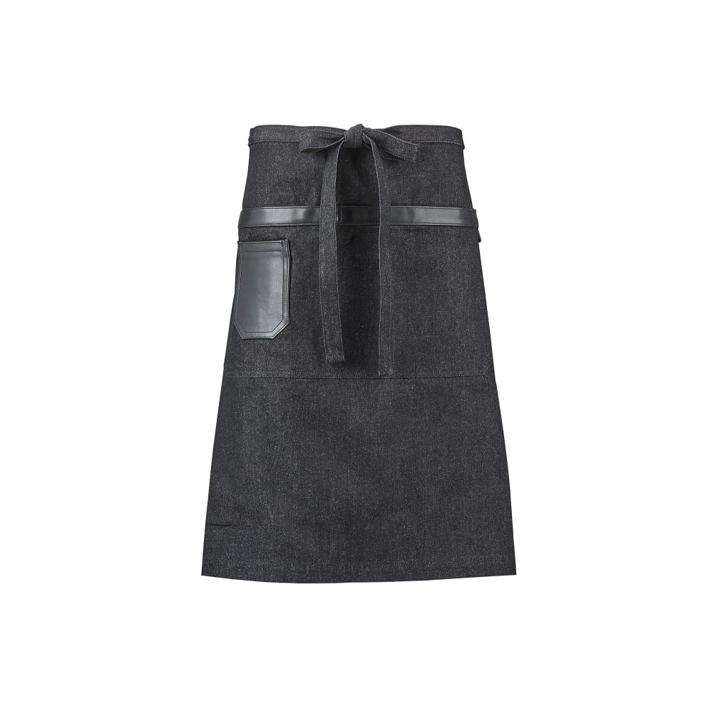 Mercer Culinary M63204BKD 3 Pocket Bistro Apron - 31" x 26", Cotton, Black