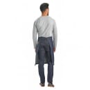 Mercer Culinary M63204DEN 3 Pocket Bistro Apron - 31" x 26", Cotton, Indigo/Brown thumbnail 4