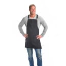 Mercer Culinary M63208BDBK Full Length Bib Apron w/ (5) Pockets - 30 1/2" x 25", Cotton, Black thumbnail 4