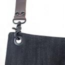 Mercer Culinary M63208DENBR Full Length Bib Apron w/ (5) Pockets - 30 1/2" x 25", Cotton, Black thumbnail 3