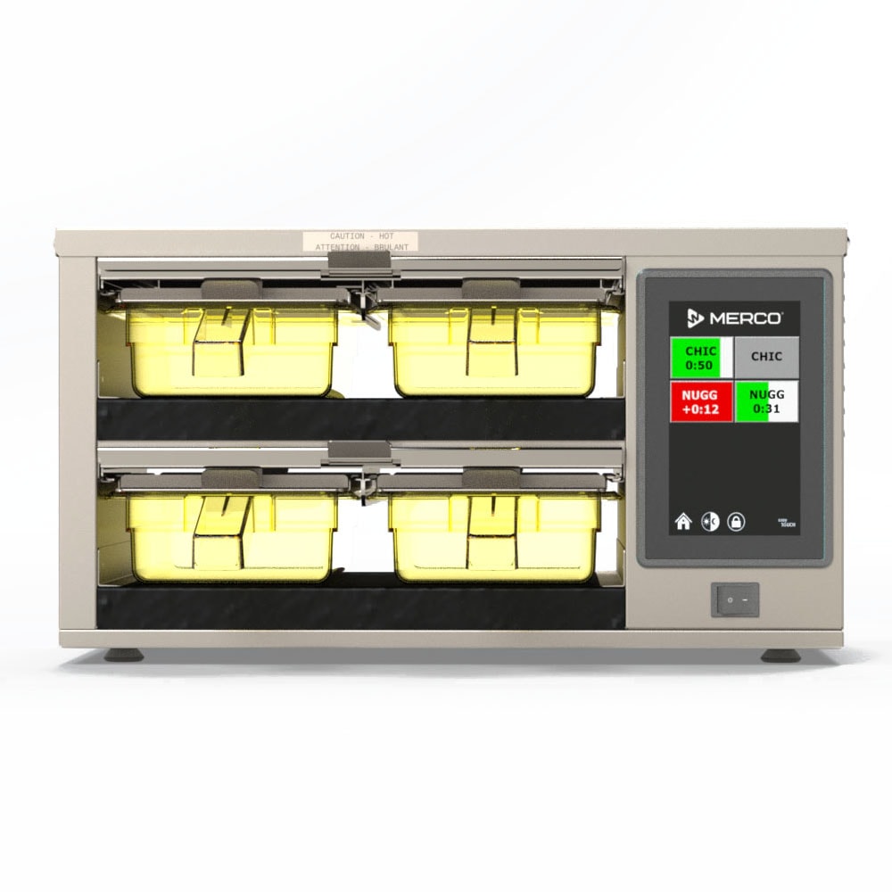 Merco 20 1/2"W Freestanding Warming Unit w/ (2) Shelves & (4) Trays - 120v (MHG22SAT1W)