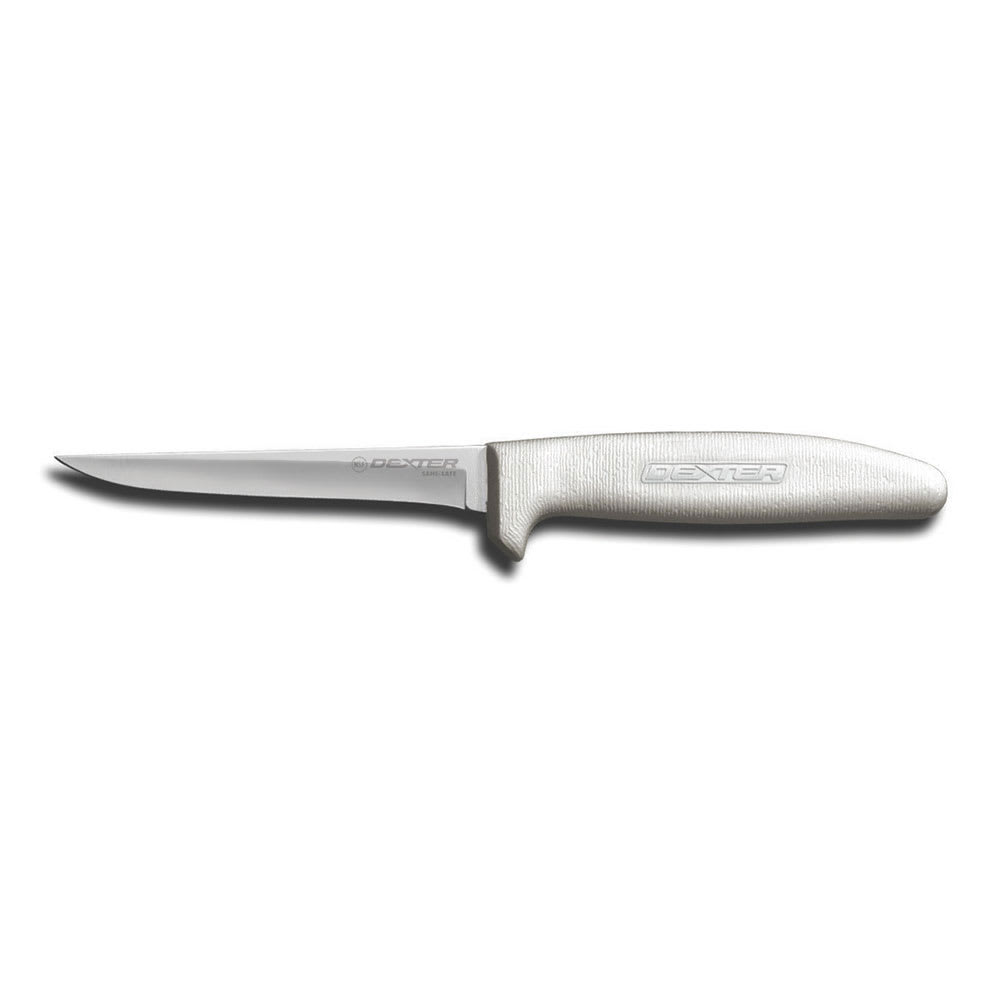 Dexter Russell S154HG-PCP SANI-SAFE® 4 1/2" Boning Knife w/ Polypropylene White Handle, Carbon Steel