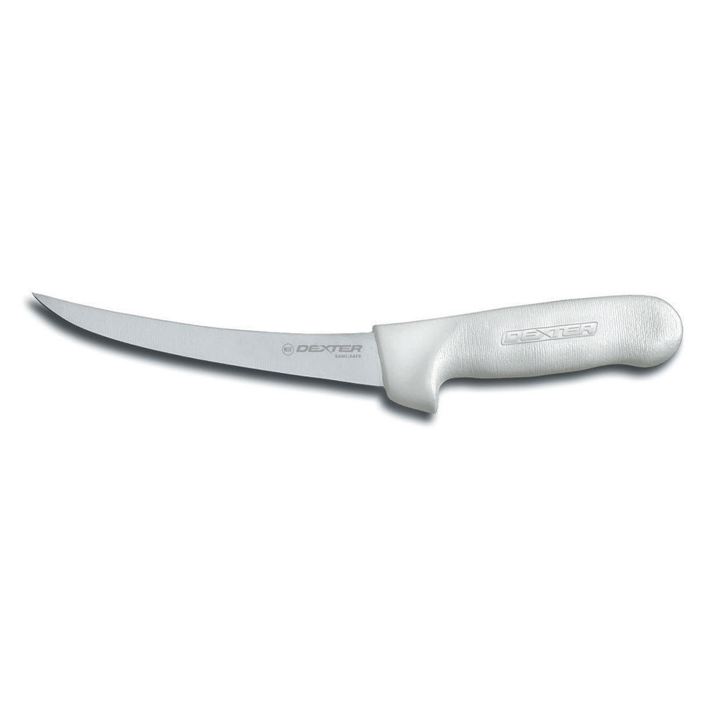 Dexter Russell S131F-5 SANI-SAFE® 5" Boning Knife w/ Polypropylene White Handle, Carbon Steel