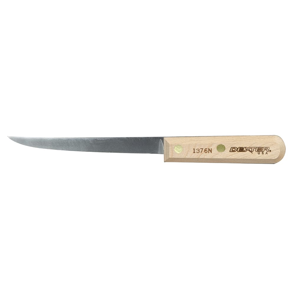 Dexter Russell 1376N 6" Narrow Boning Knife w/ Beech Handle, Carbon Steel