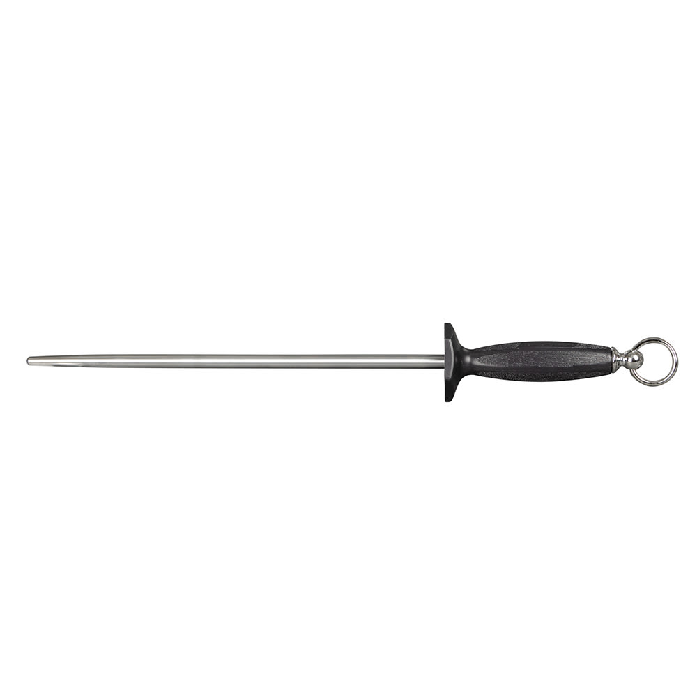 Dexter Russell 12SB-12 12" Smooth Butcher Steel w/ Polypropylene Handle, Carbon Steel