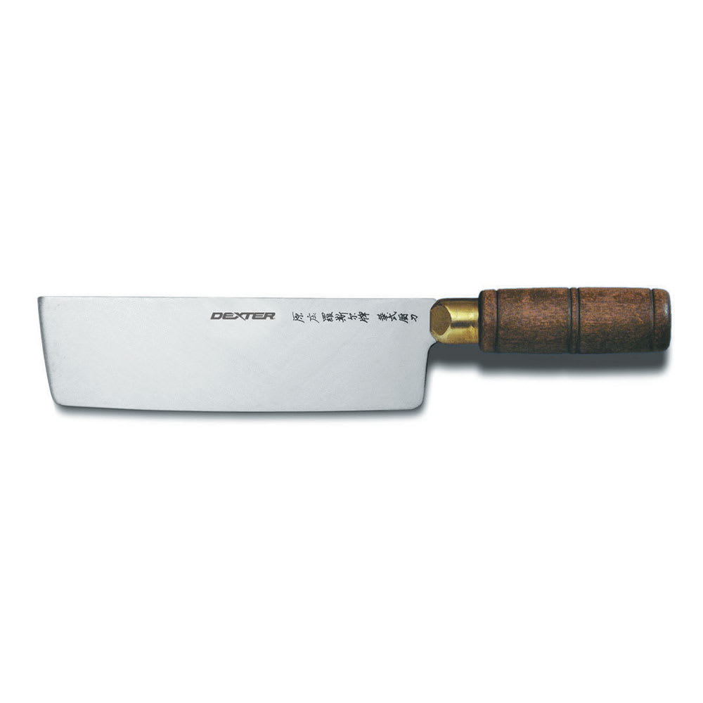 Dexter Russell S5197 7" Chinese Chef's/Cook's Knife w/ Walnut Handle, High Carbon Steel