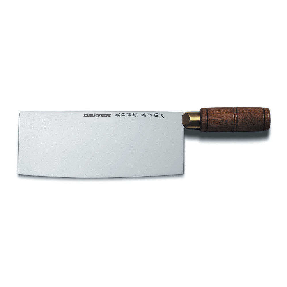 Dexter Russell S5197W 7" Chinese Chef's/Cook's Knife w/ Walnut Handle, High Carbon Steel