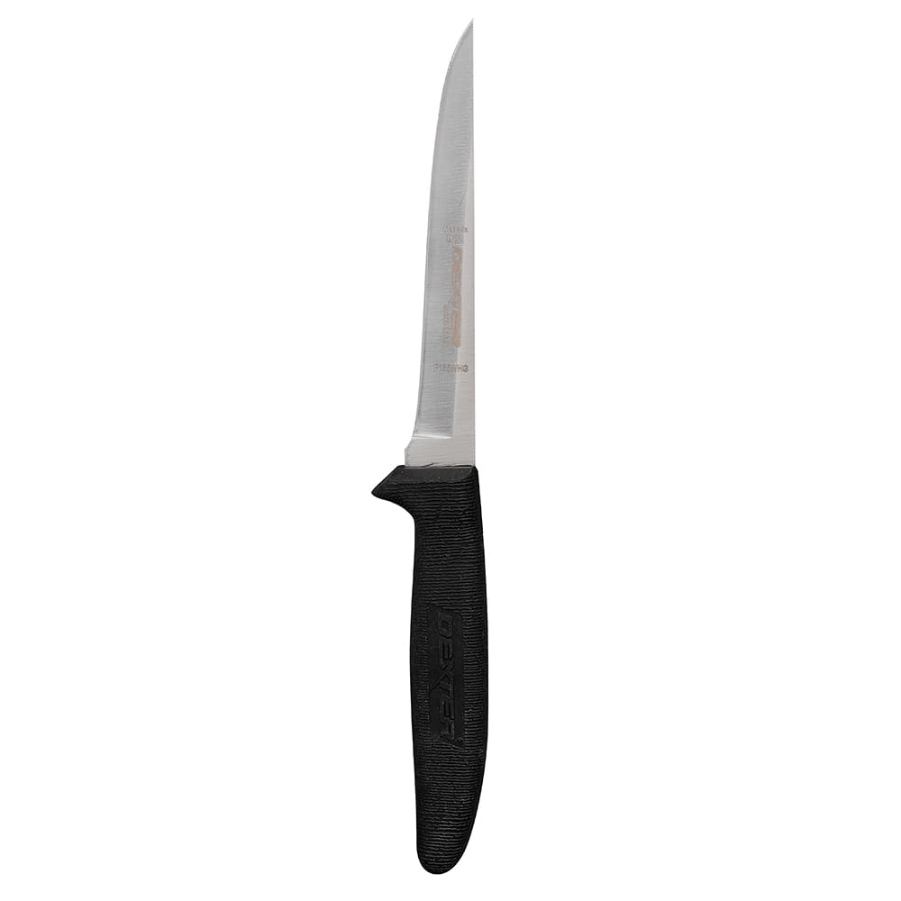 Dexter Russell P155WHG 5" Boning Knife w/ Soft Black Rubber Handle, Carbon Steel