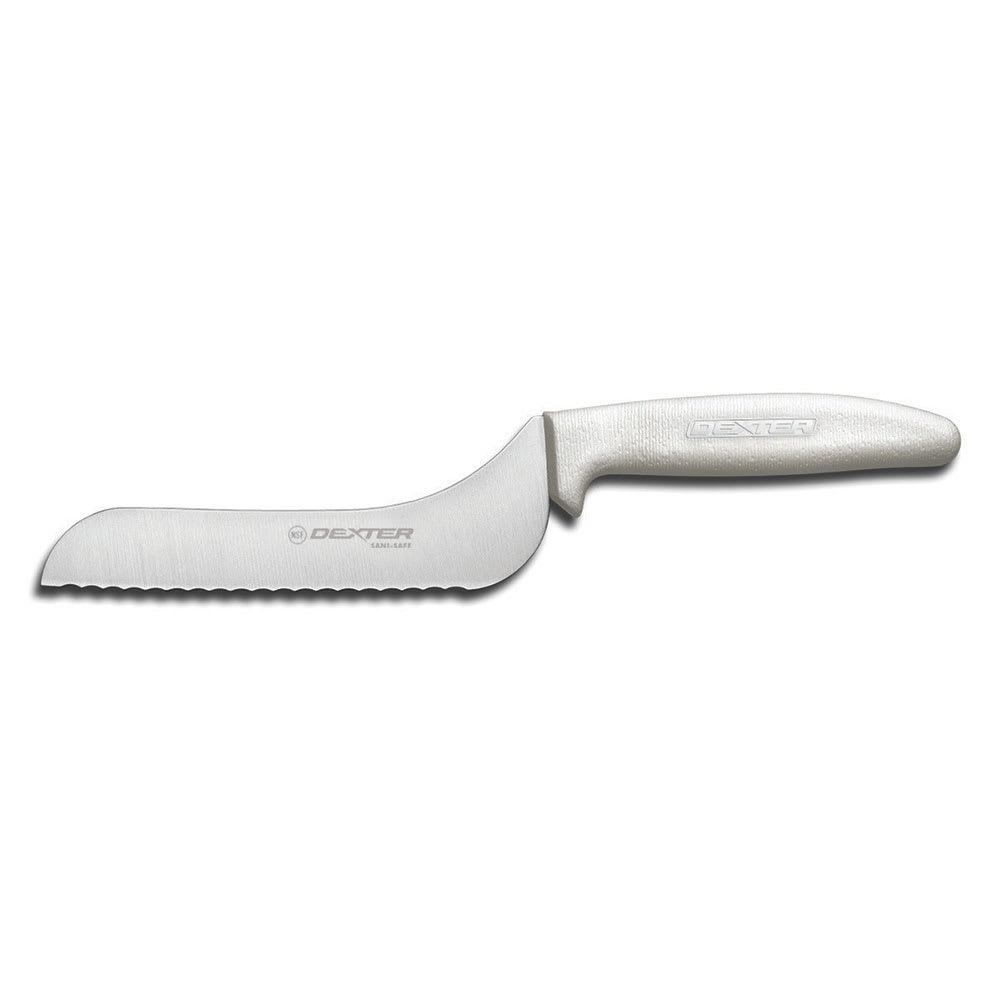 Dexter Russell S163-7SC-PCP SANI-SAFE® 7" Utility Slicer w/ Polypropylene White Handle, Carbon Steel