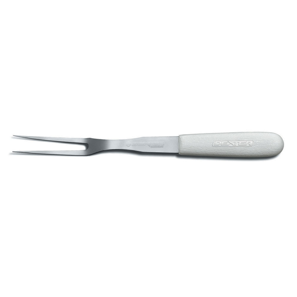 Dexter Russell S205PCP SANI-SAFE® 5" Cook's Fork w/ Polypropylene White Handle, Stainless Steel