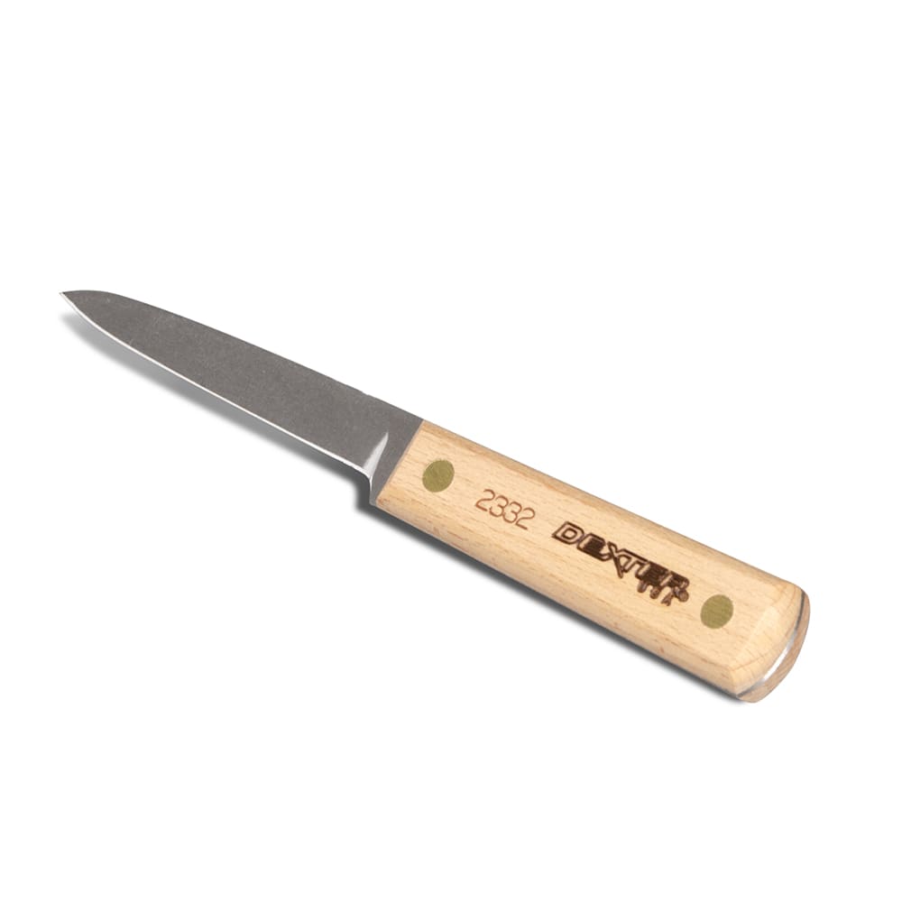 Dexter Russell 2332 3 1/4" Paring Knife w/ Beech Handle, Carbon Steel