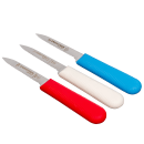Dexter Russell S104SC-3RWC SANI-SAFE® 3 1/4" Scalloped Paring Knife Set w/ Polypropylene Handles, Carbon Steel thumbnail 2