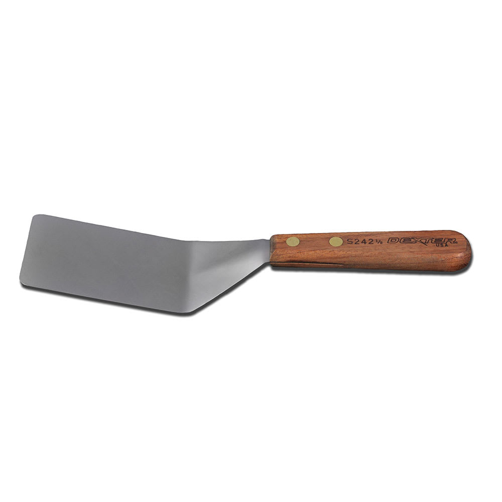 Dexter Russell S2421/2 4"x2 1/2" Pancake Turner w/ Rosewood Handle, Stainless Steel
