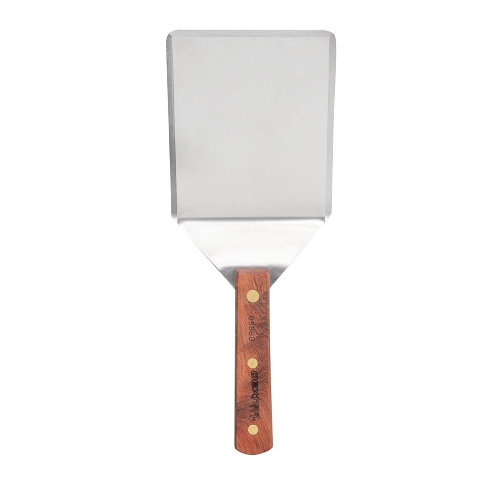 Dexter Russell 85869 6"x5" Hamburger Turner w/ Rosewood Handle, Stainless Steel