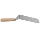 Dexter Russell P2386C-8 8"x3" Perforated Turner w/ Beech Handle, Carbon Steel thumbnail 4