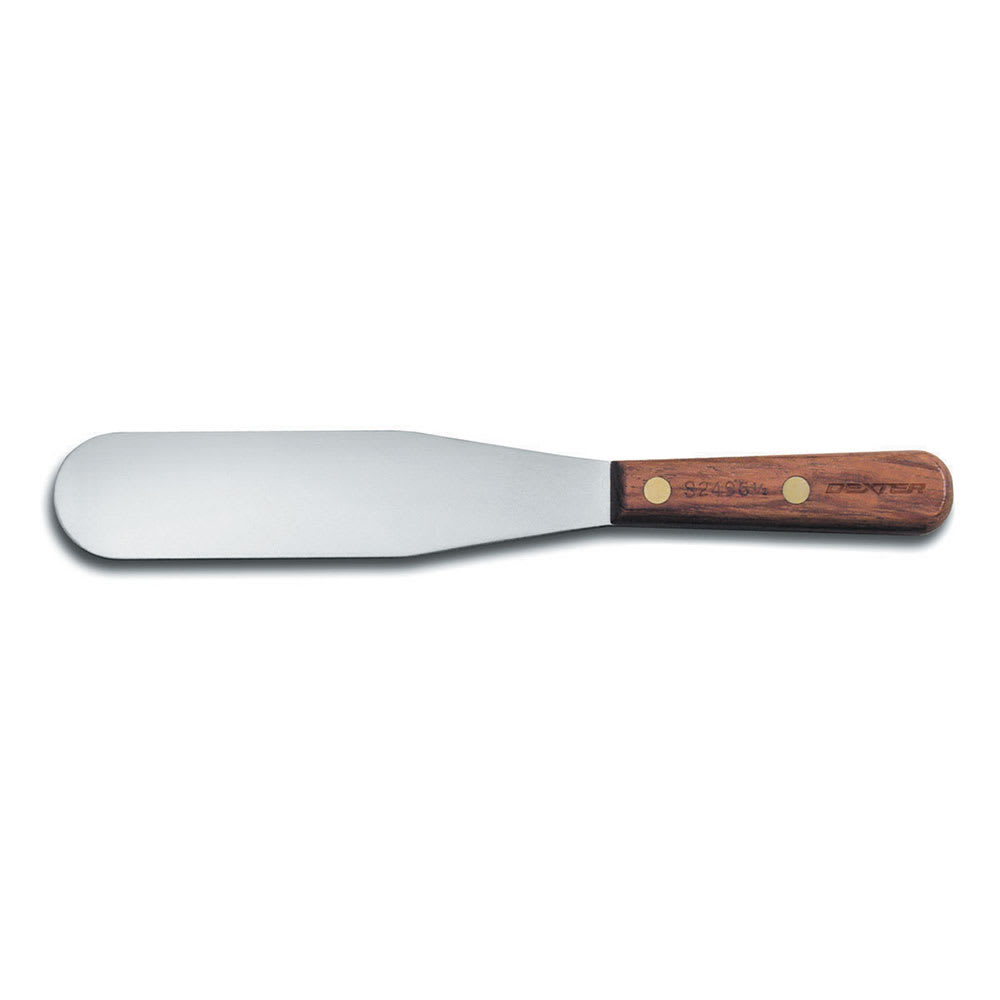 Dexter Russell S2496 6 1/2" Decorating & Icing Spatula w/ Rosewood Handle, Stainless Steel