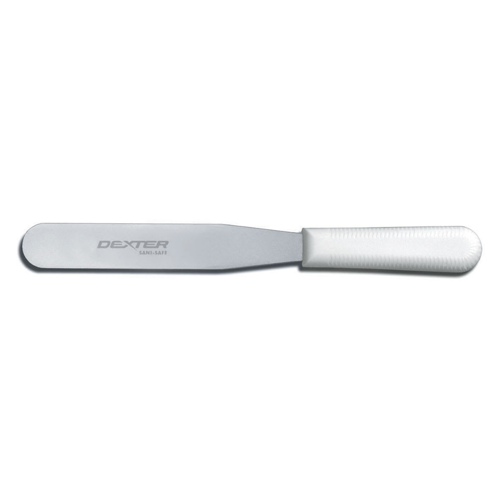 Dexter Russell S284-6 SANI-SAFE® 6" Decorating & Icing Spatula w/ Polypropylene White Handle, Stainless Steel