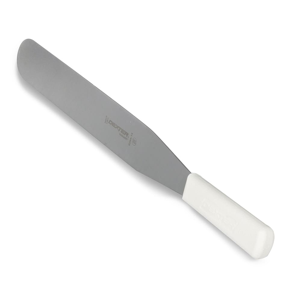 Dexter Russell S284-14 SANI-SAFE® 14" Decorating & Icing Spatula w/ Polypropylene White Handle, Stainless Steel