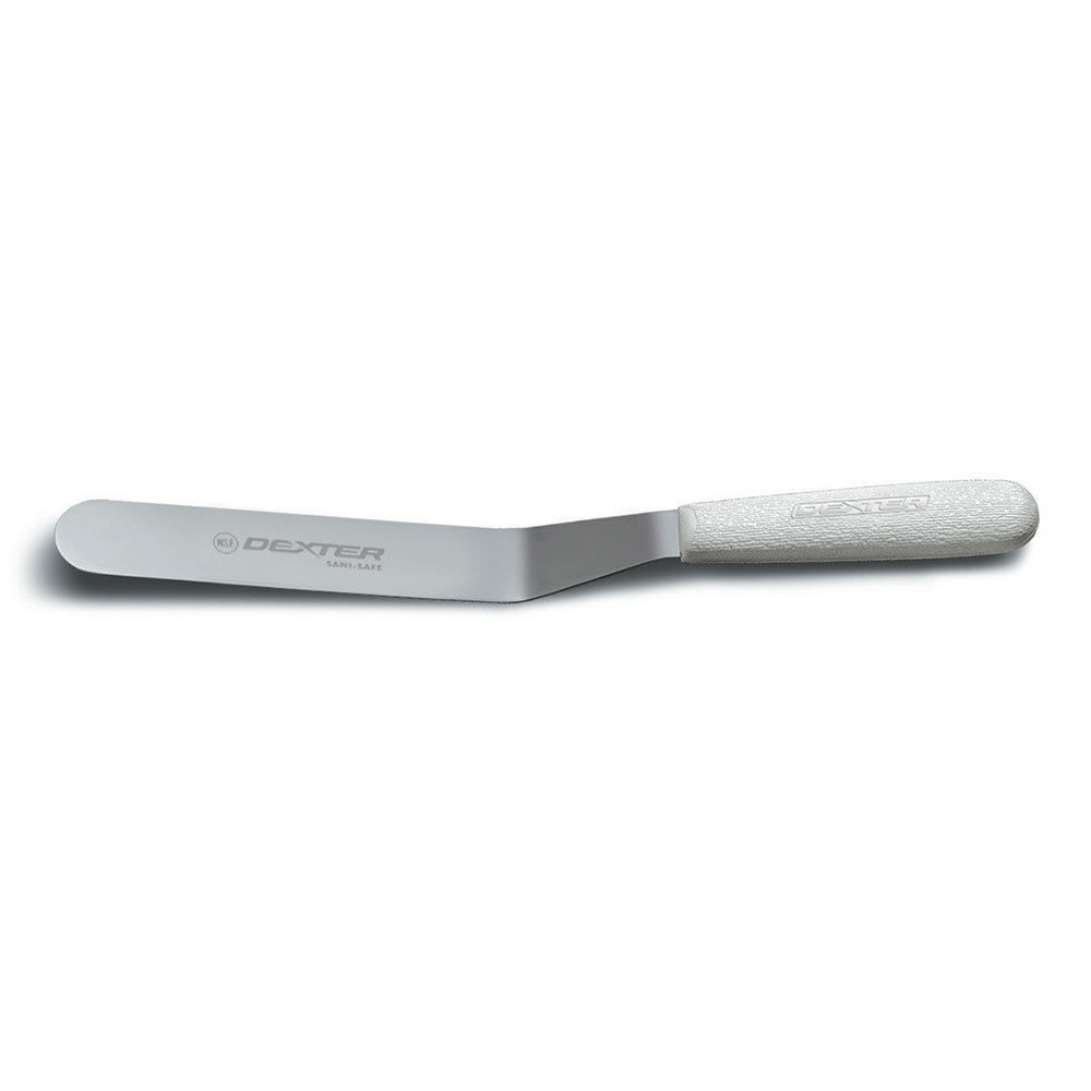 Dexter Russell S284-10B SANI-SAFE® 10" Spatula w/ Polypropylene White Handle, Stainless Steel